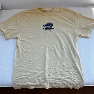 KaiAloha Maui Yellow and Blue Beach Tee Size Large